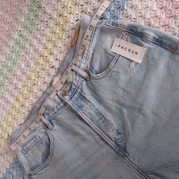 NWT Pacsun Size 30 Dad Jean High Rise Relaxed Straight Leg Button Fly Jeans - Picture 9 of 16